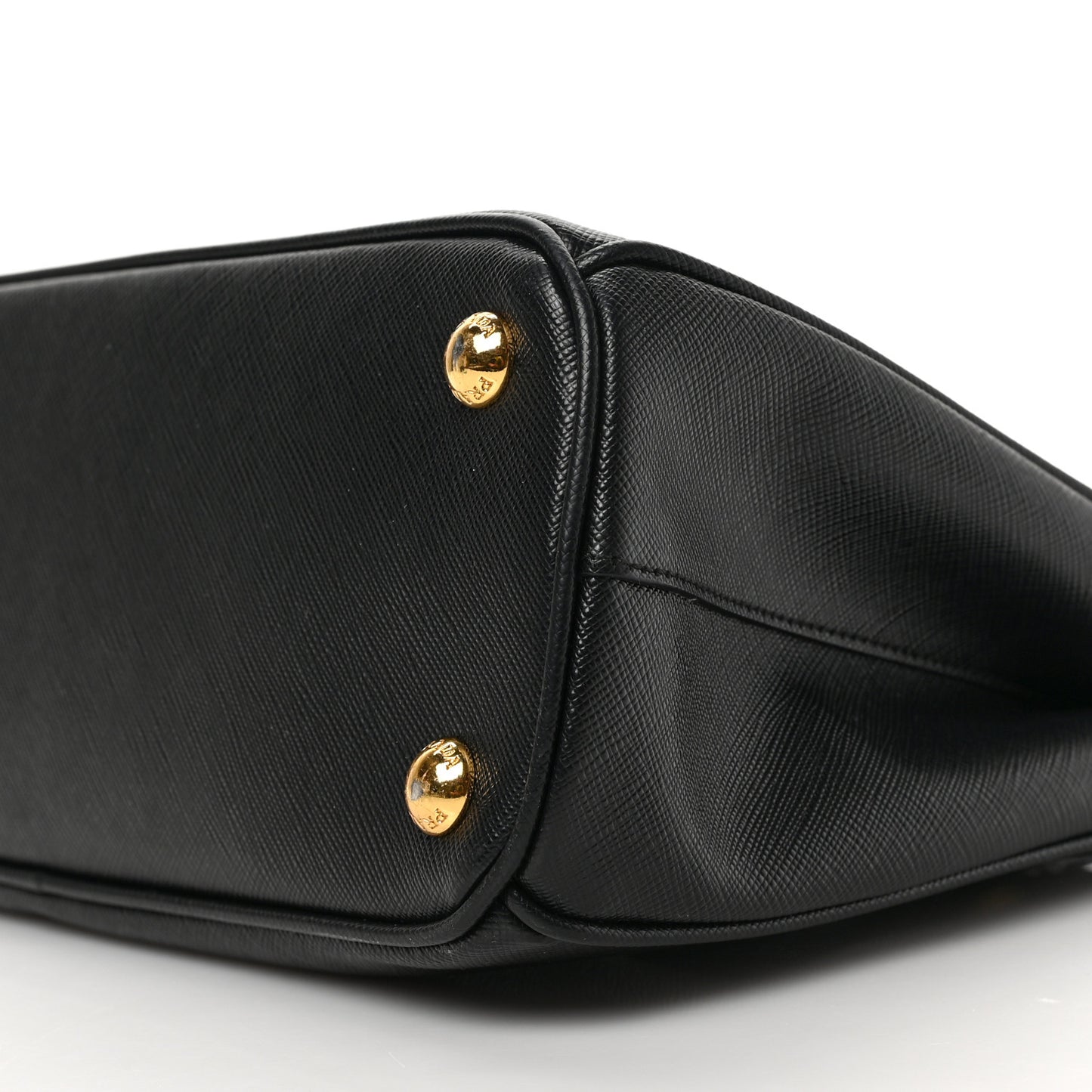 Saffiano Small Galleria Double Zip Tote Black