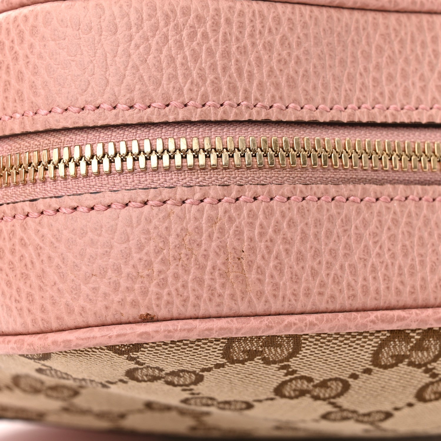 Gucci Monogram Mini Bree Messenger Bag Beige Soft Pink 11 of 12