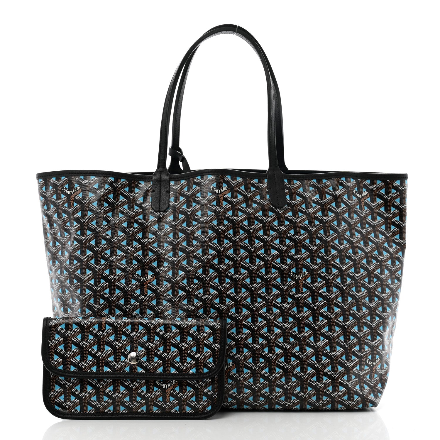 Goyard Goyardine Saint Louis Claire Voie PM Black Blue 3 of 11