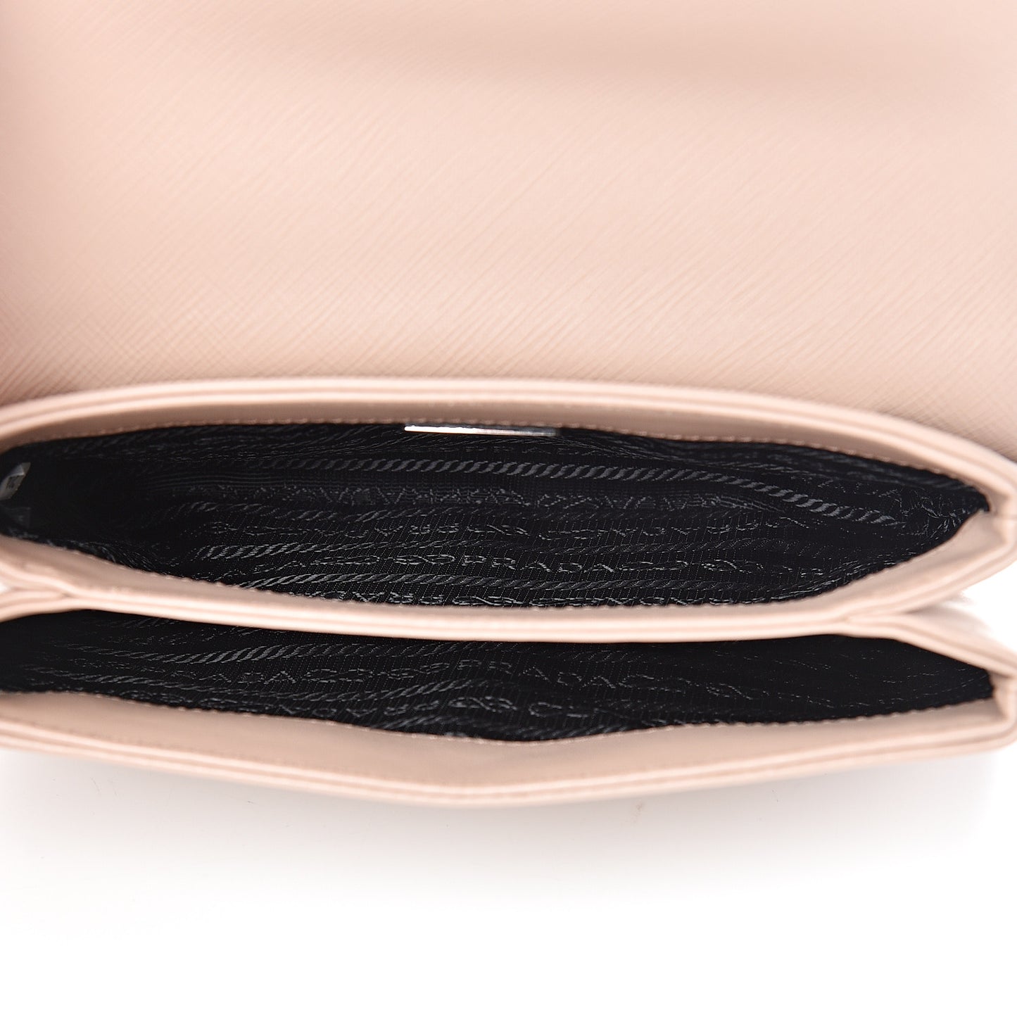 Saffiano Soft Calfskin Chain Crossbody Bag Cipria
