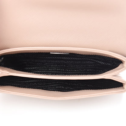 Prada Saffiano Soft Calfskin Chain Crossbody Bag Cipria 4 of 11