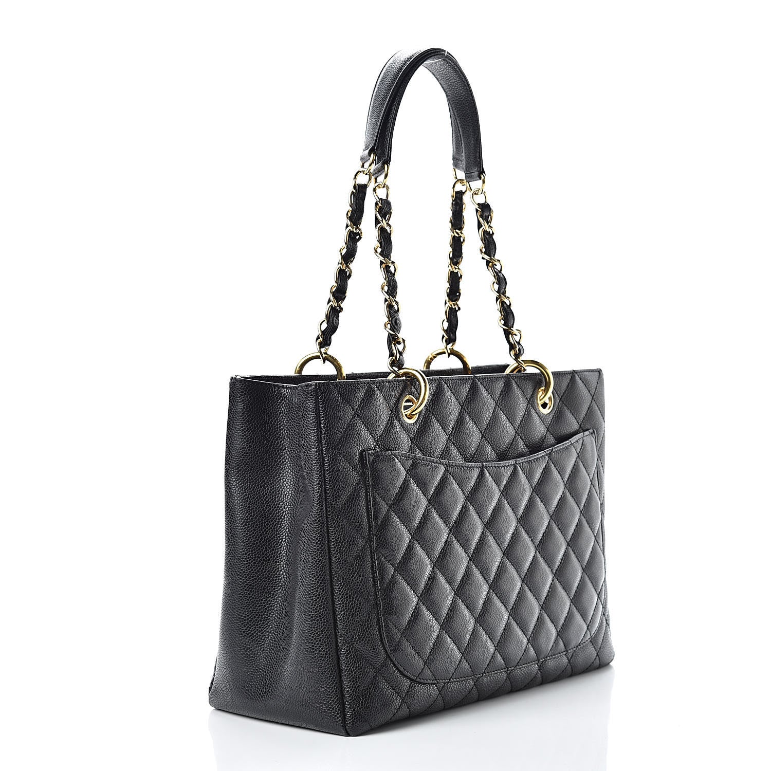 Chanel Caviar Quilted Grand Shopping Tote GST Black 3 of 11