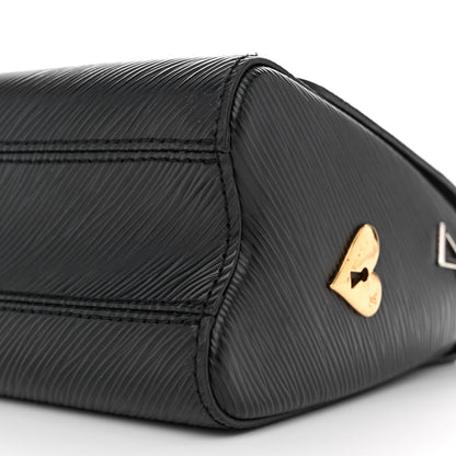 Louis Vuitton Epi Love Lock Twist Shoulder Bag MM Black 10 of 12