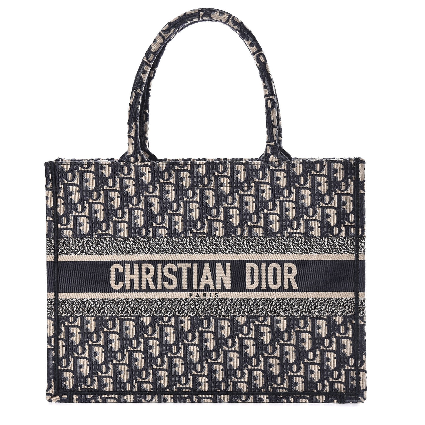 Oblique Medium Book Tote Blue Multicolor