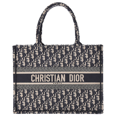 Christian Dior Oblique Medium Book Tote Blue Multicolor 1 of 10