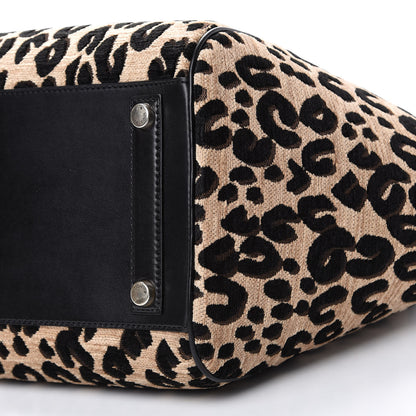 Louis Vuitton Jacquard Velvet Leopard Print Stephen Sprouse North South Bag Black 9 of 9