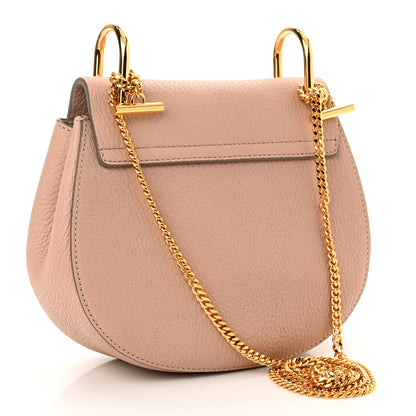 Chloe Grained Lambskin Mini Drew Shoulder Bag Cement Pink 2 of 9