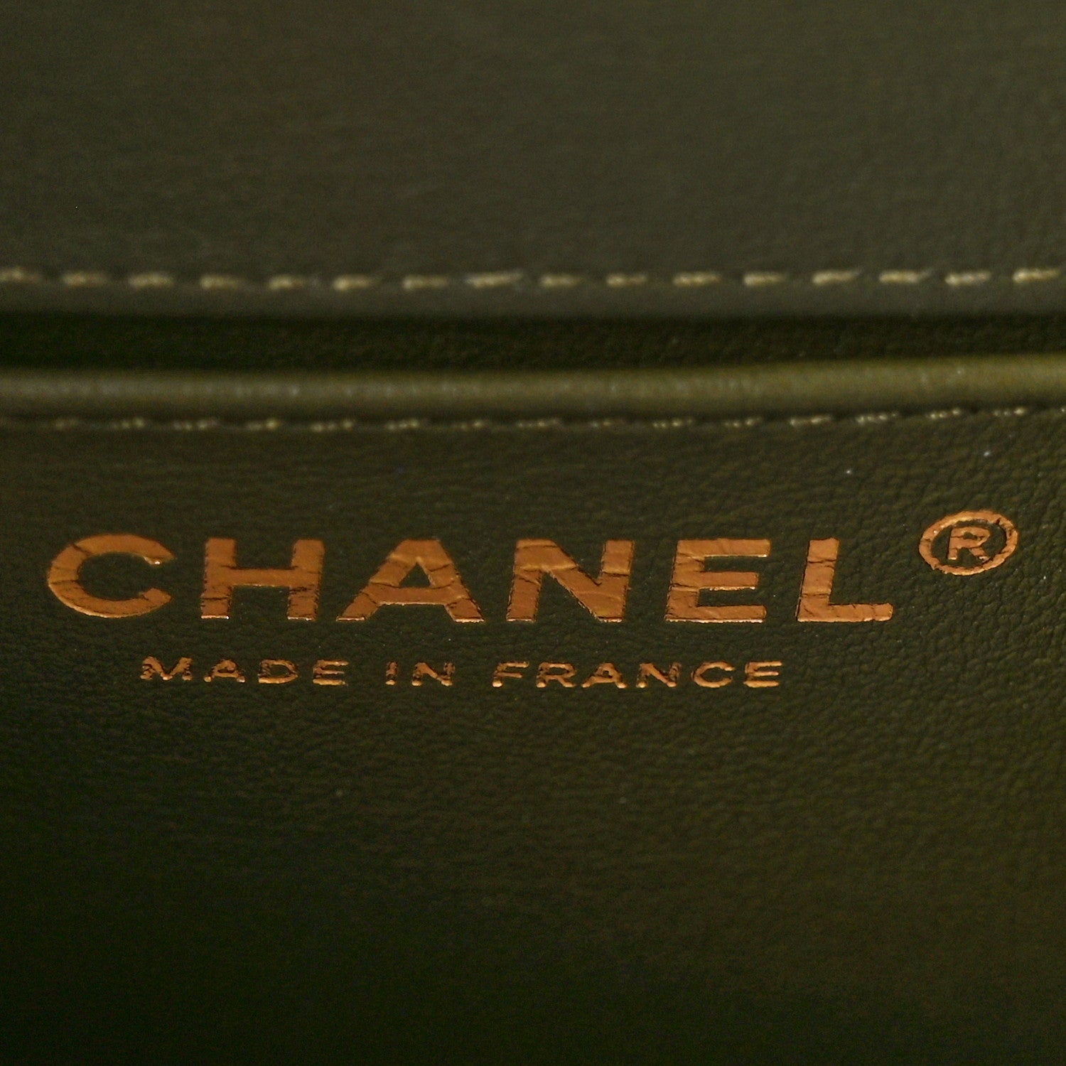 Chanel Calfskin Shearling Quilted Small Boy Messenger Bag Khaki 6 of 10