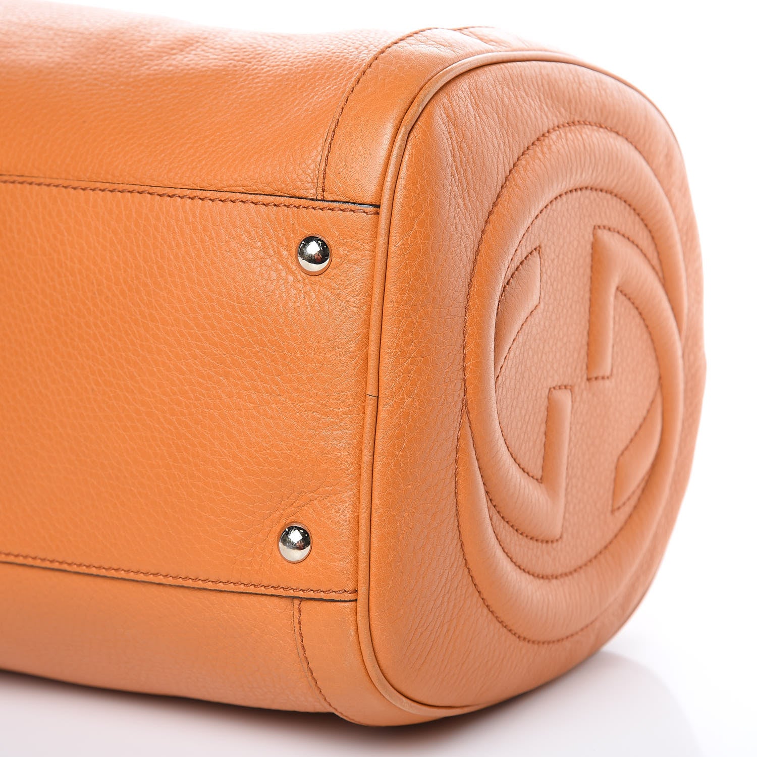 Gucci Pebbled Calfskin Medium Soho Boston Curcuma 9 of 18