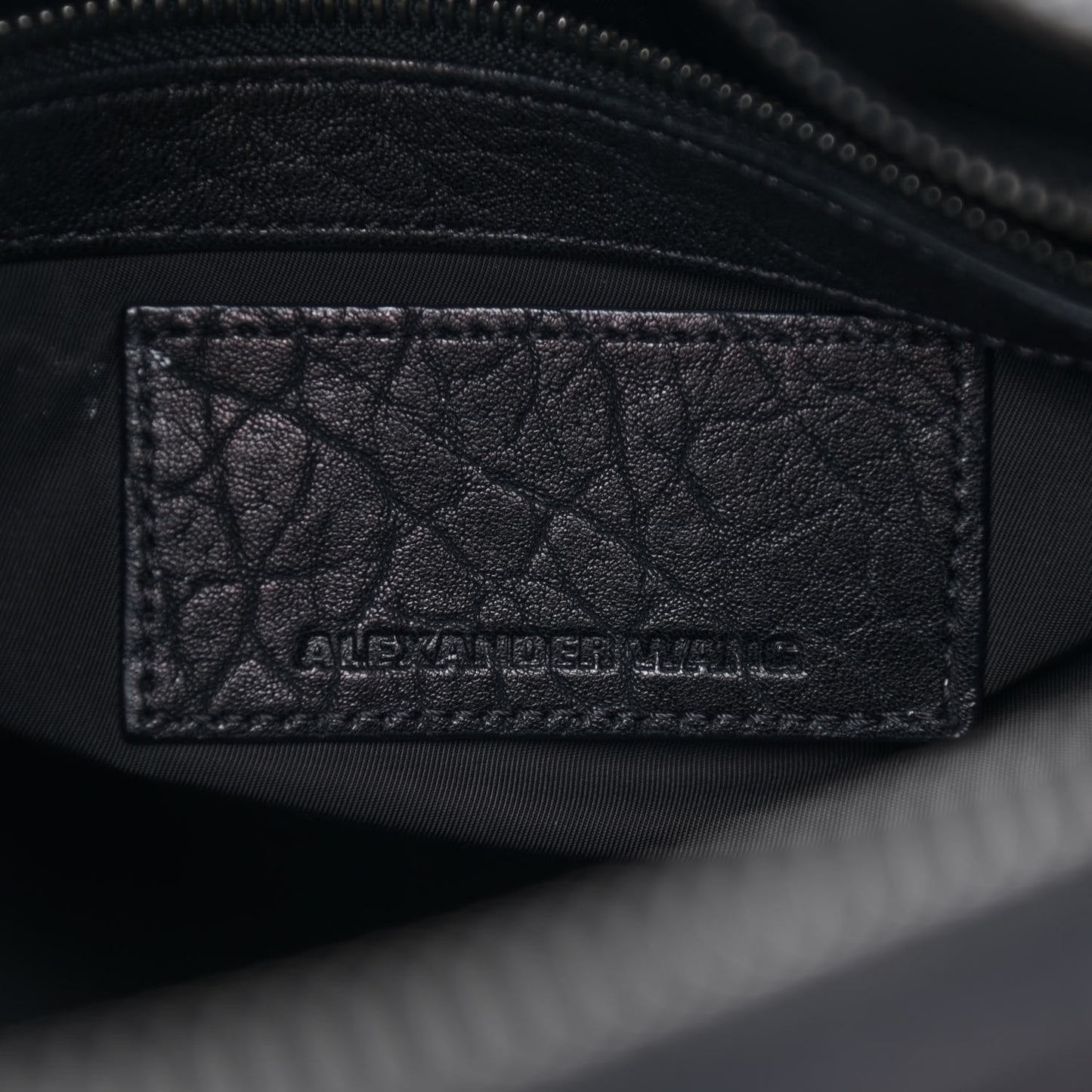Pebbled Lambskin Rocco Black Nickel Hardware