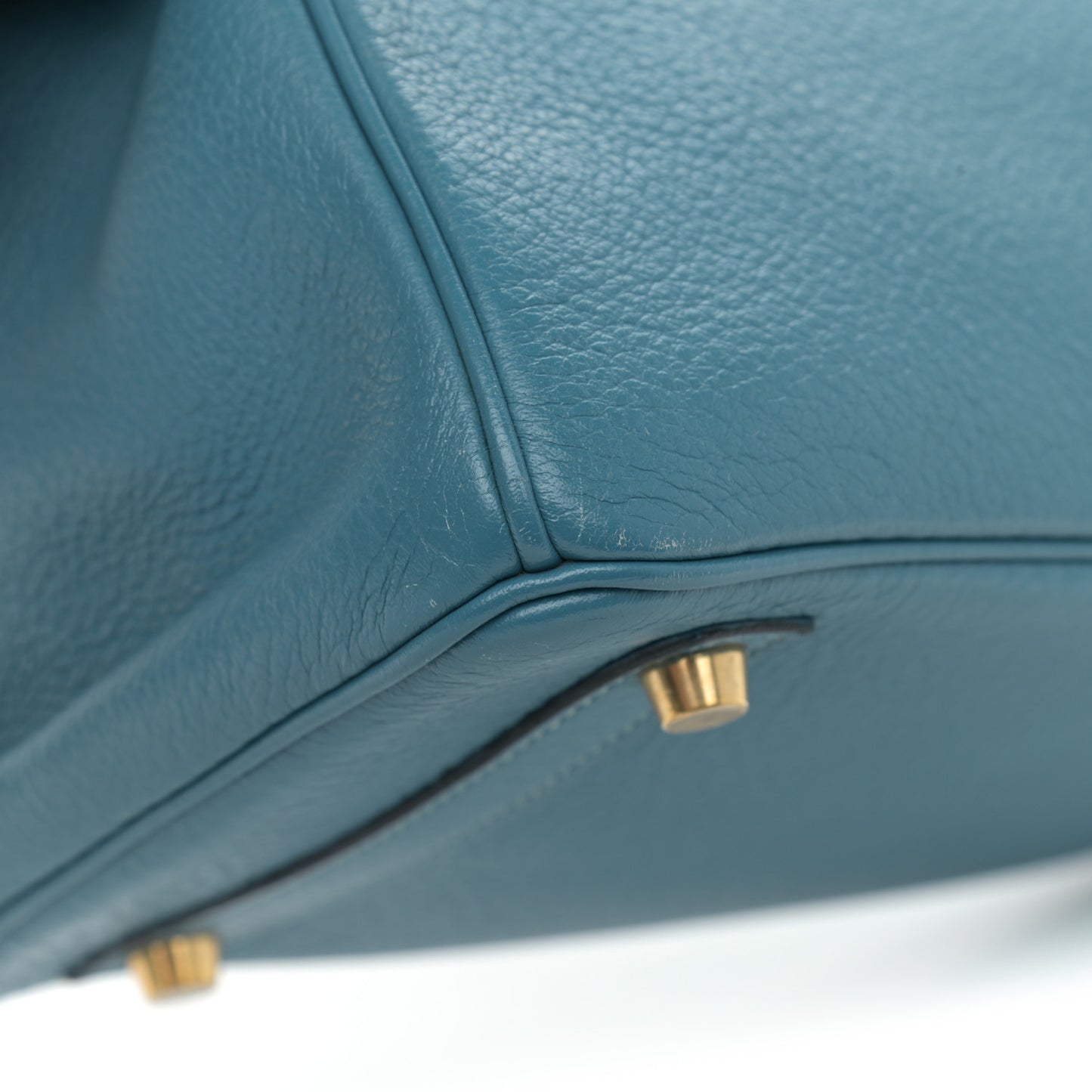 Taurillon Clemence Birkin 30 Blue Jean
