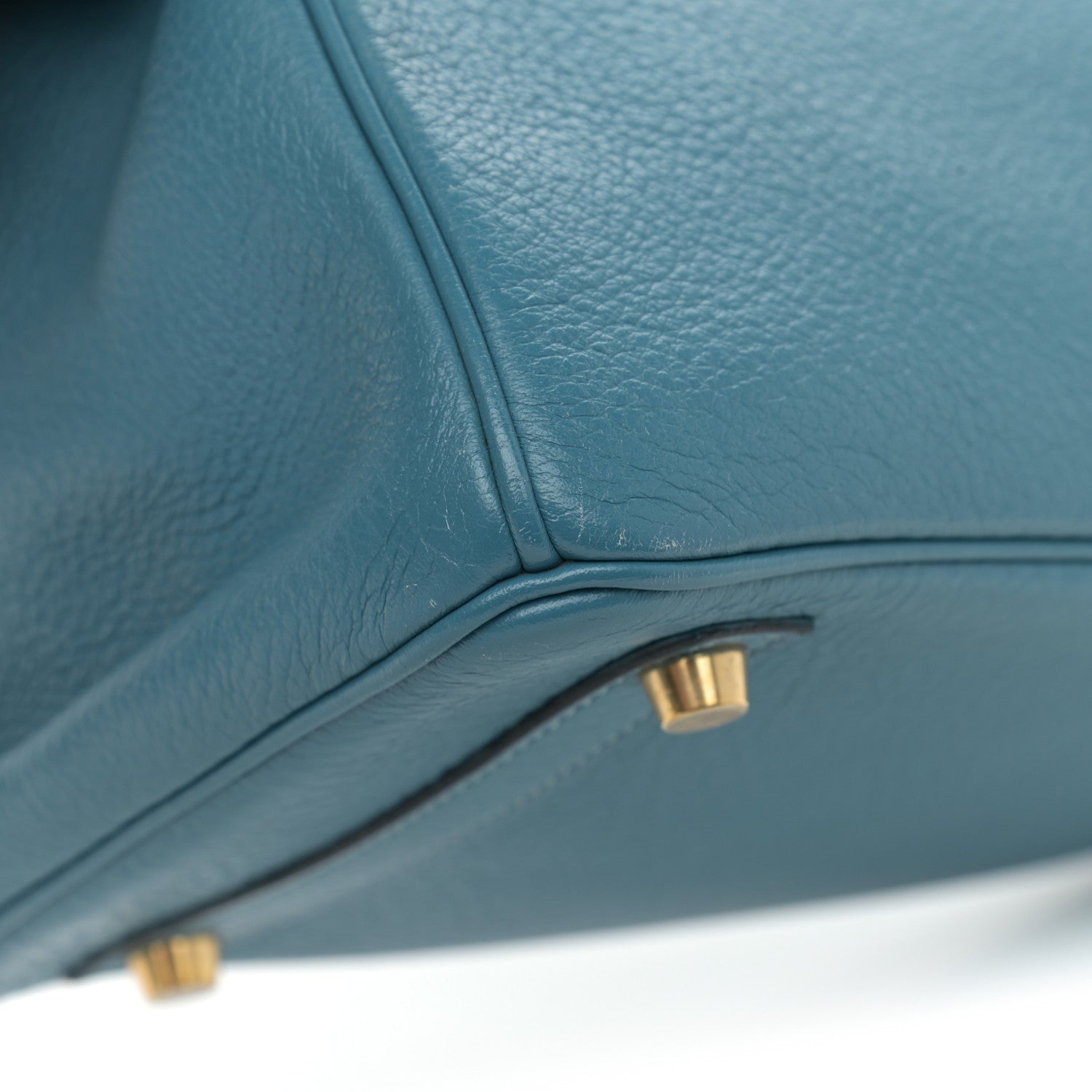 Hermes Taurillon Clemence Birkin 30 Blue Jean 11 of 15