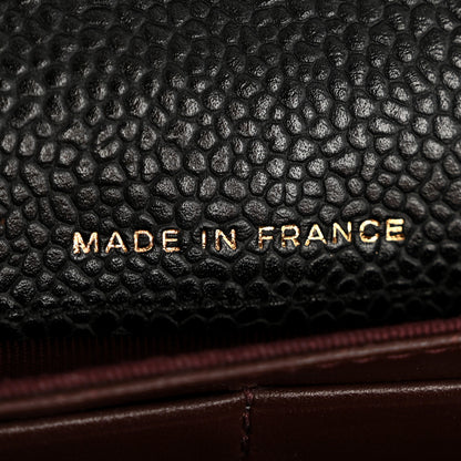 Chanel Caviar Quilted Large Gusset Flap Wallet Black 7 of 12