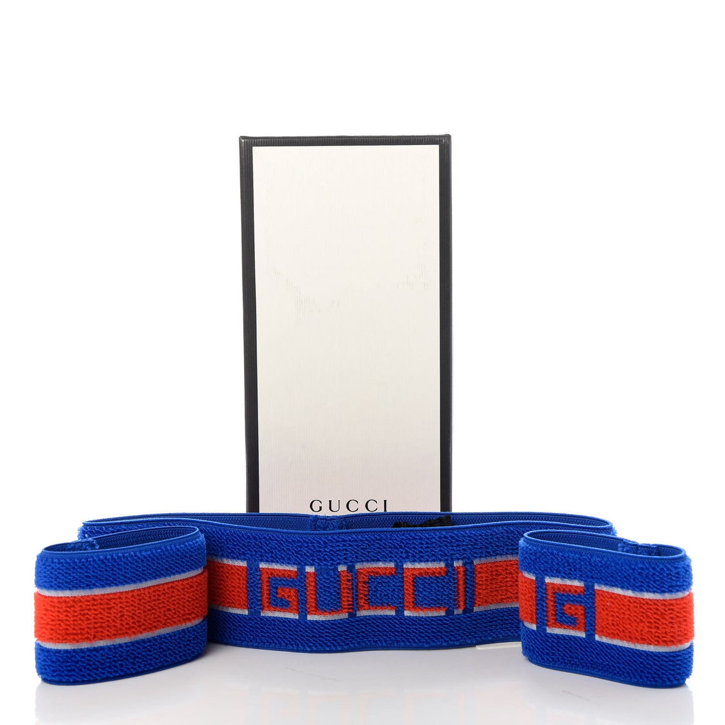 Cotton Logo Headband and Wrist Set M Blue Orange