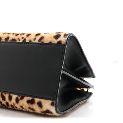 Gucci Calf Hair Bamboo Web Leopard Print Mini Nymphaea Top Handle Bag 10 of 11