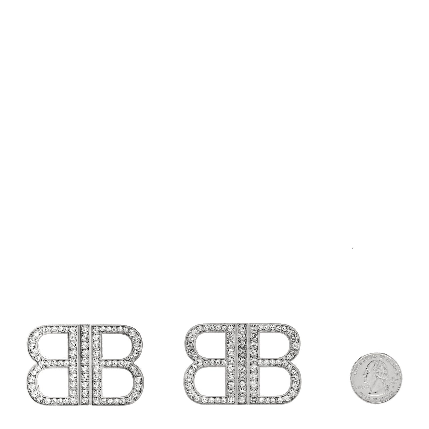 Crystal BB 2.0 Drop Earrings Silver