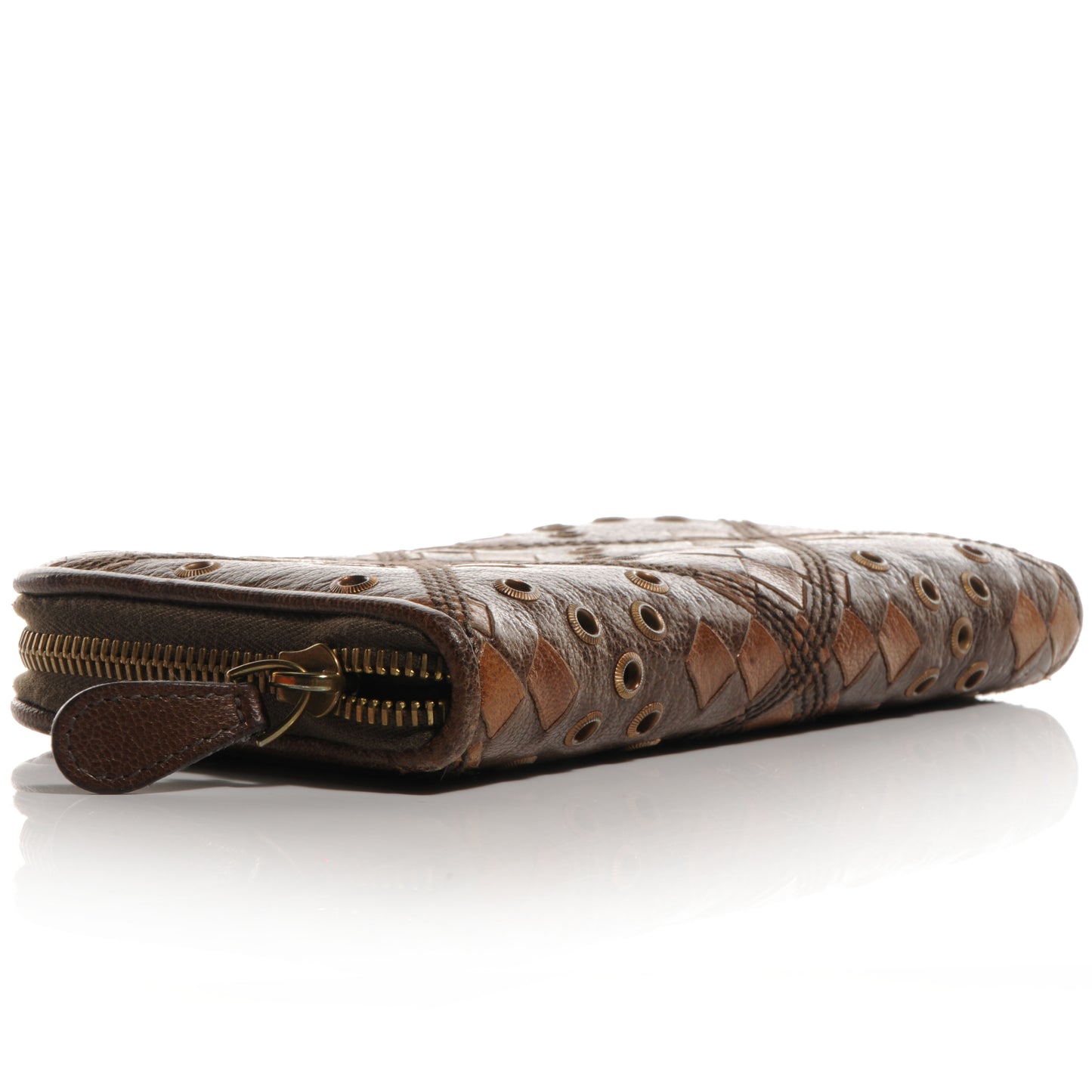 Cervo Tartan Zip Around Wallet