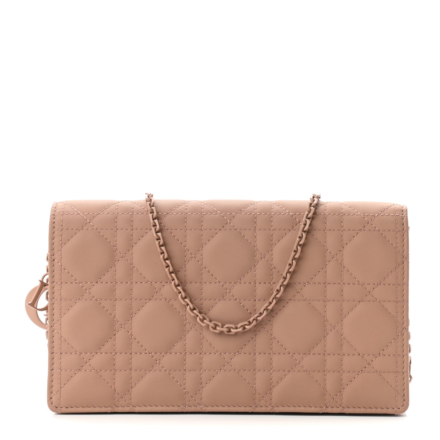 Ultra Matte Calfskin Cannage Lady Dior Clutch Fard