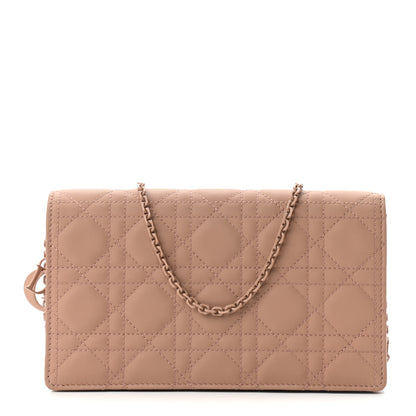 Christian Dior Ultra Matte Calfskin Cannage Lady Dior Clutch Fard 1 of 10