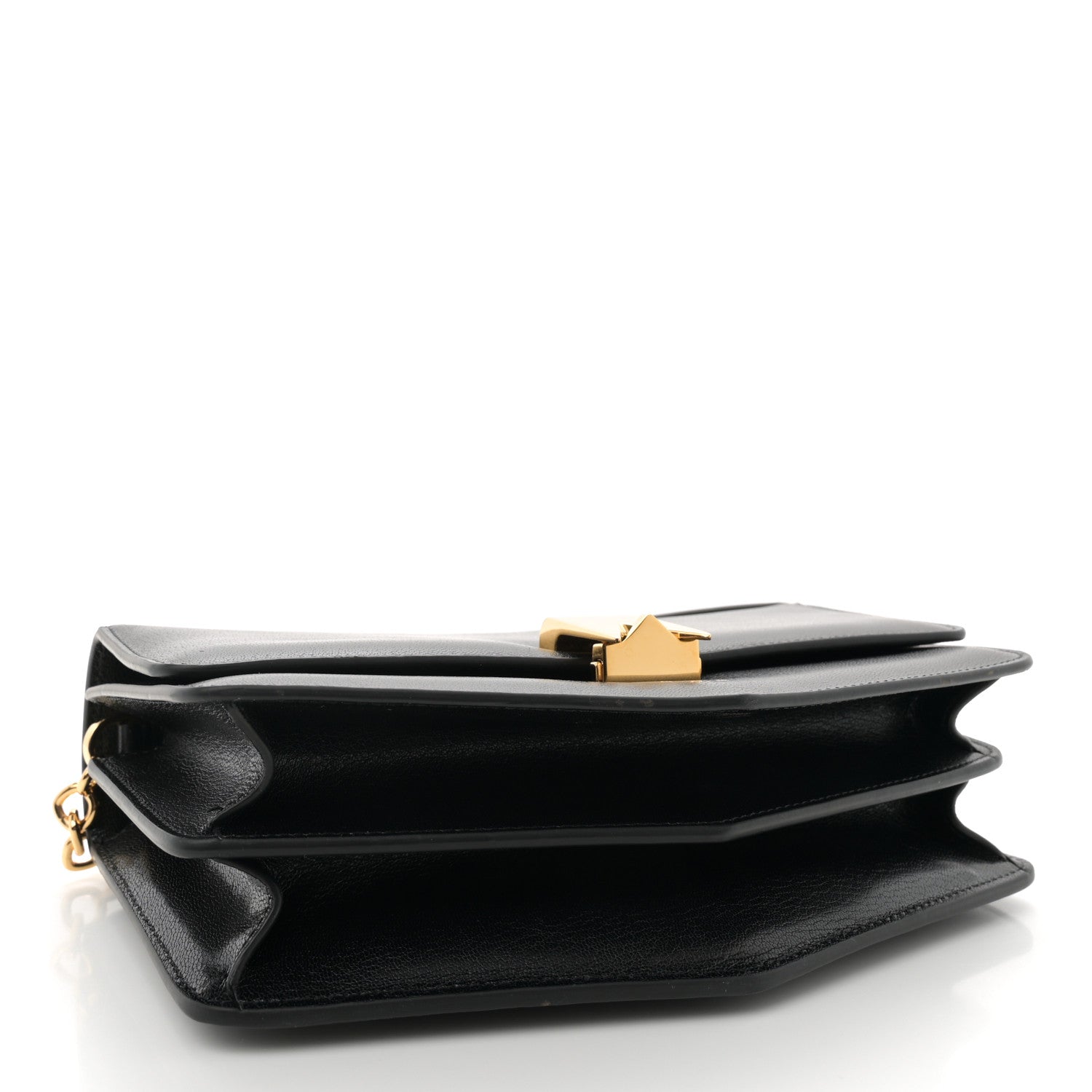 Alaia Goatskin Le Papa East West Chain Bag Black 4 of 11