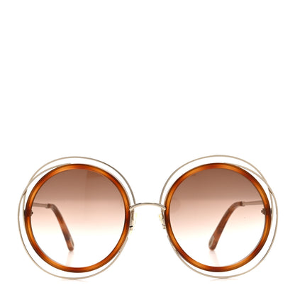 Chloe Oversized Round Carlina Oversized Round Sunglasses CE120SD Gold 2 of 8