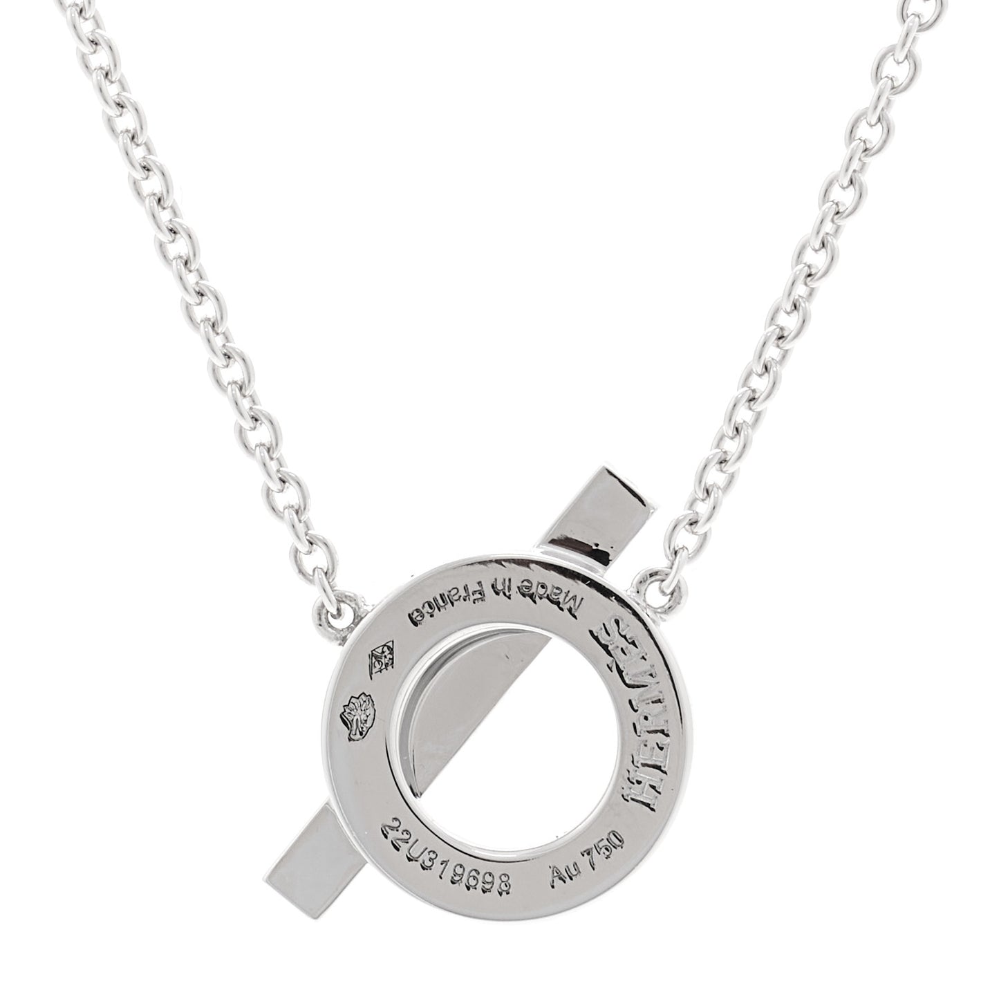 18K White Gold Diamond Finesse Pendant Necklace