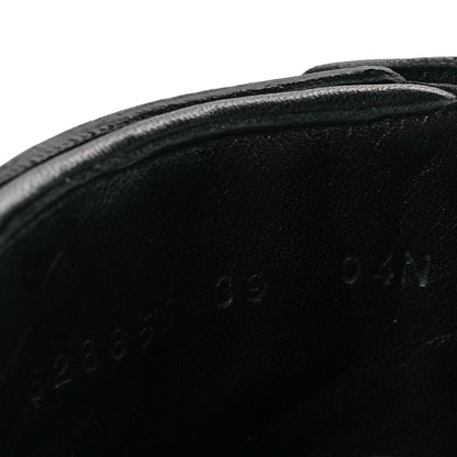 Gucci Nappa Frances GG Matelasse Platform Combat Boots 39 Black 7 of 7