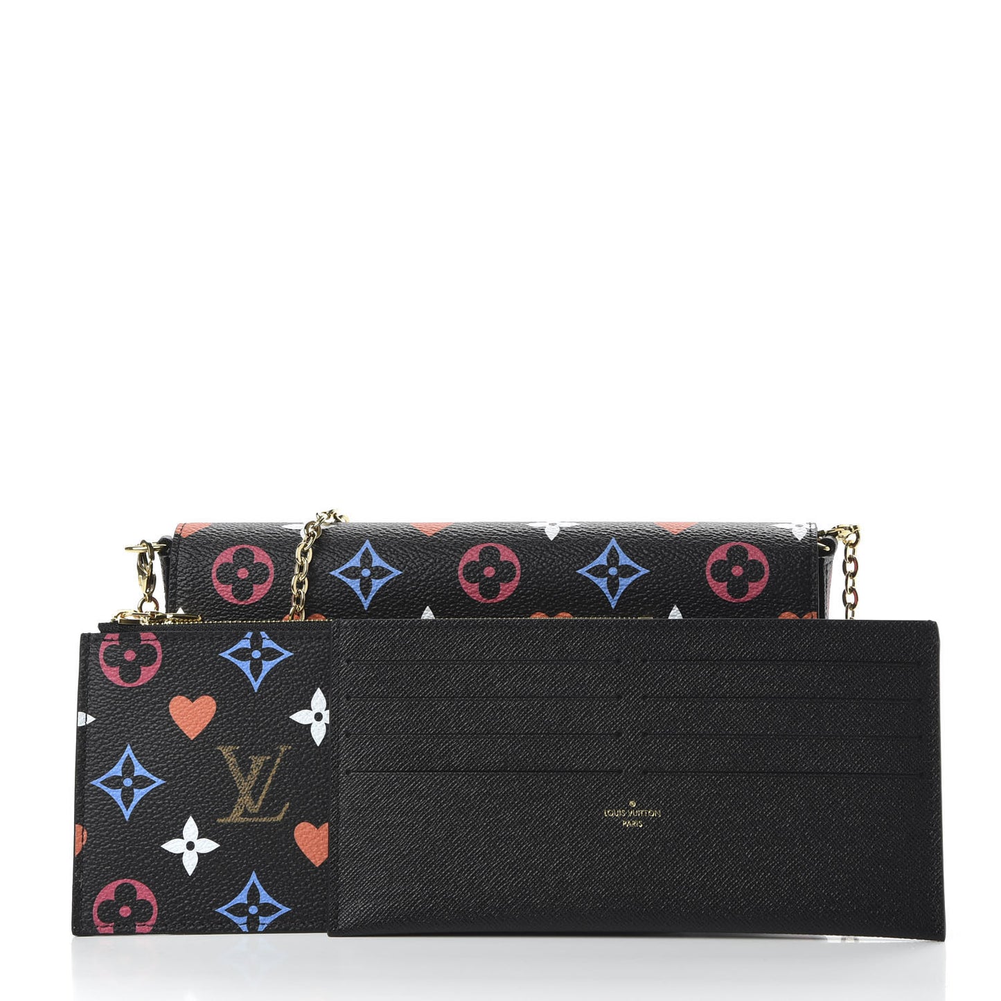 Game On Felicie Chain Wallet Black