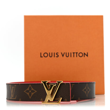 Louis Vuitton Monogram 30mm LV Initiales Reversible Belt 80 32 Coquelicot 10 of 10