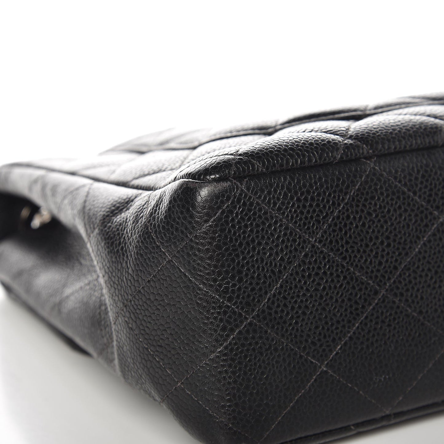 Caviar Quilted Jumbo Single Flap Black
