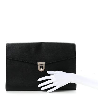 Prada Saffiano Portfolio Case Black 2 of 7