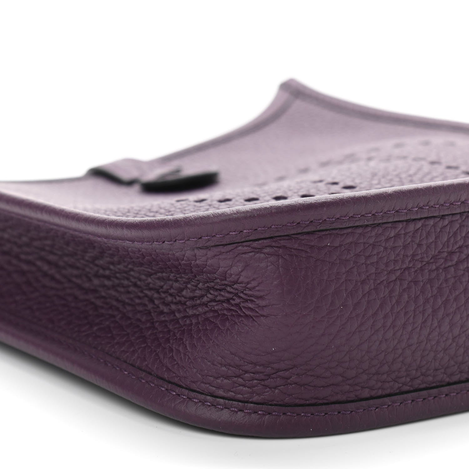 Hermes Taurillon Clemence Amazone Evelyne TPM Cassis Rouge Grenat 9 of 10