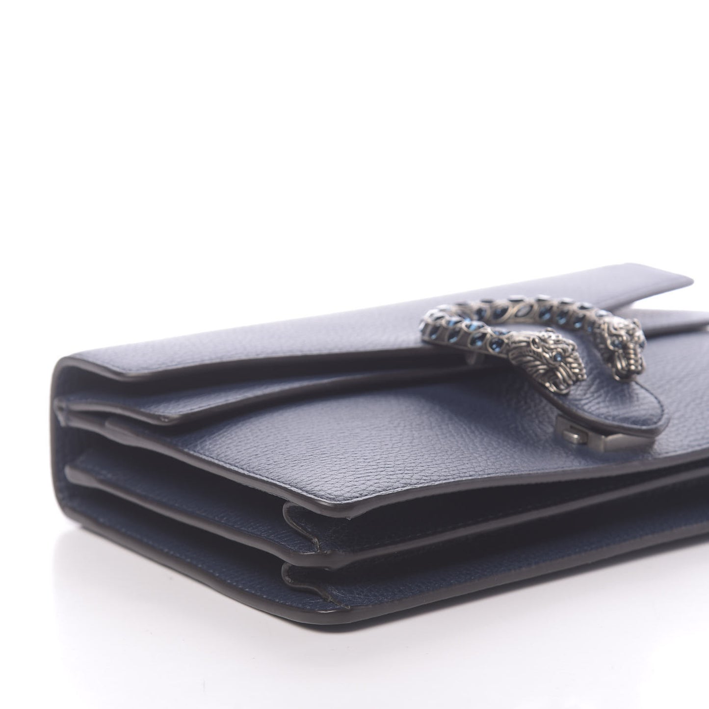 Dollar Calfskin Crystal Small Dionysus Shoulder Bag Blue Agata Montana Sapphire