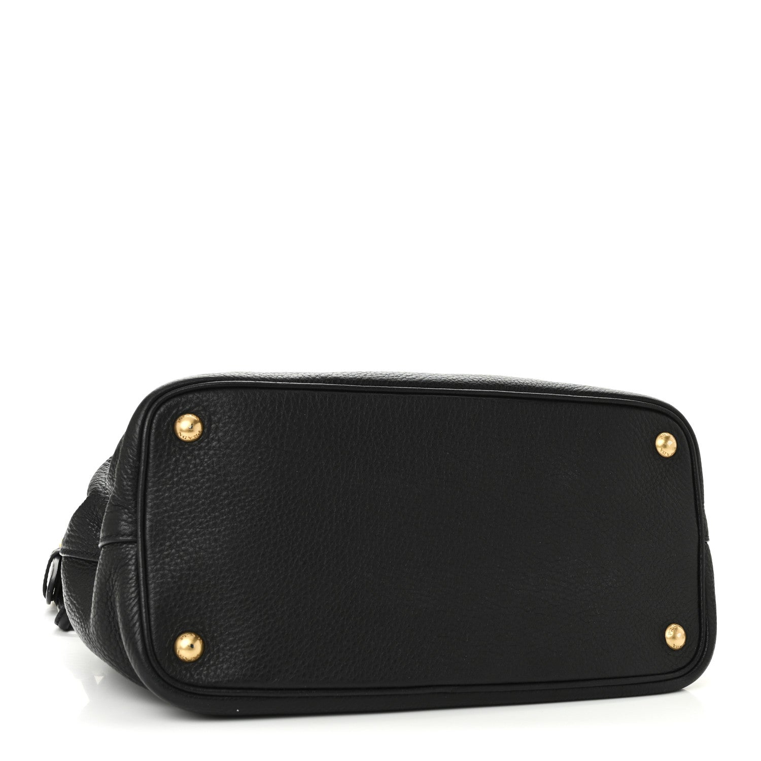 Prada Vitello Daino Flap Shoulder Bag Black 4 of 9