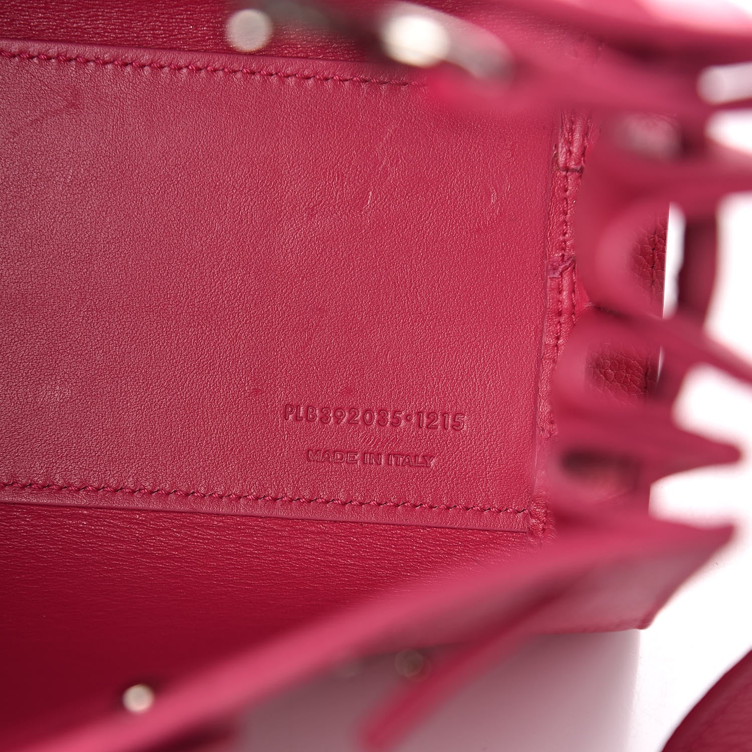 Saint Laurent Grained Calfskin Nano Sac De Jour Fuchsia 6 of 10