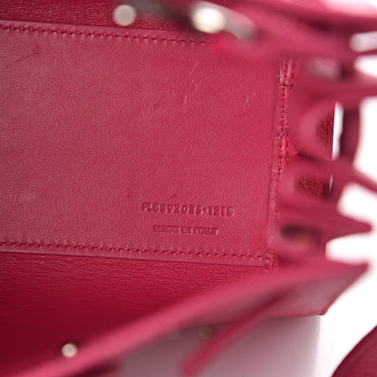 Saint Laurent Grained Calfskin Nano Sac De Jour Fuchsia 6 of 10