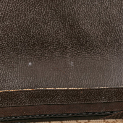 Gucci Monogram Large Flap Messenger Bag Beige Dark Brown 12 of 13