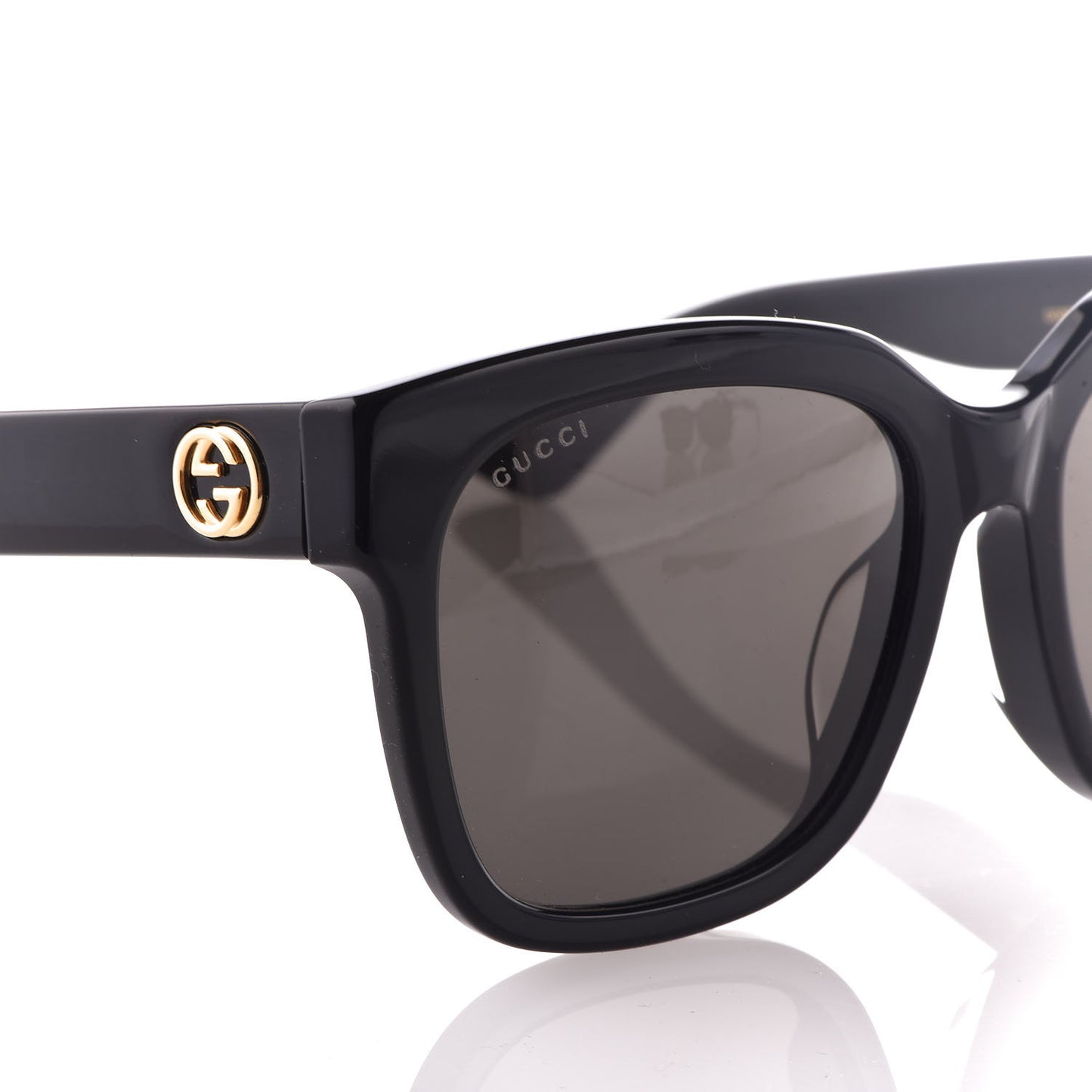 Acetate Square GG 0034SA Sunglasses Black