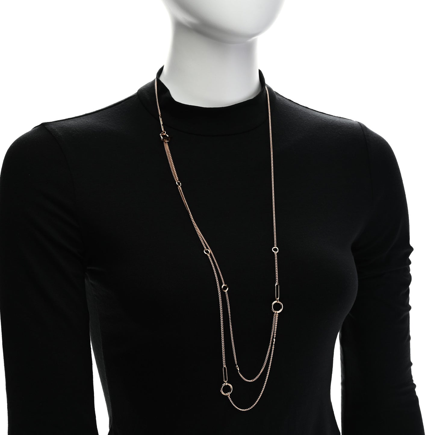 18K Rose Gold Echappee Extra Long Necklace