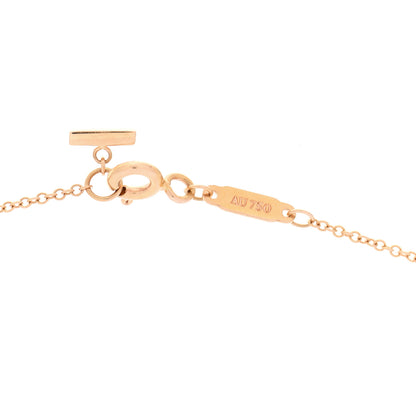 Tiffany 18K Rose Gold Large T Smile Pendant Necklace 5 of 6
