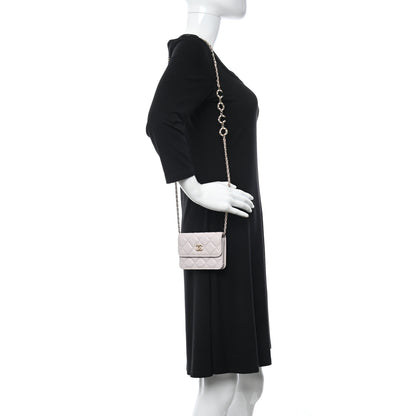 Chanel Caviar Quilted Miss Coco Clutch With Chain Light Purple 3 of 9