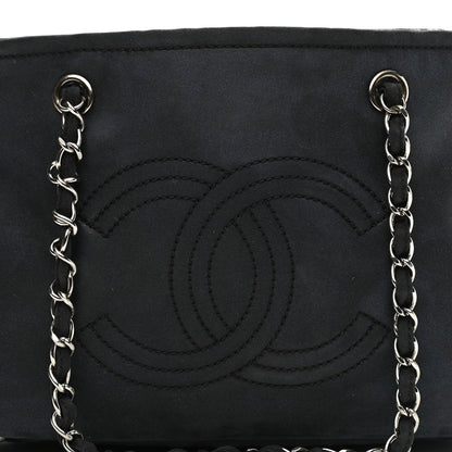 Chanel Canvas Lipstick Ligne Tote Black 8 of 23