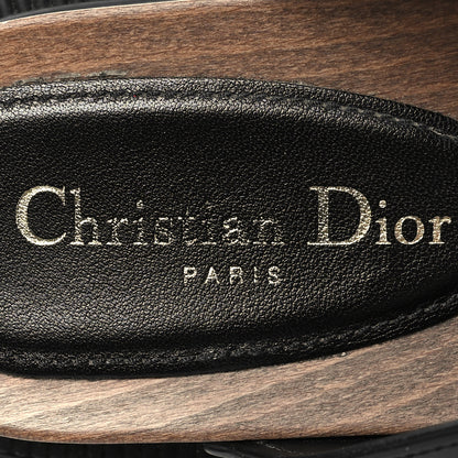 Christian Dior Calfskin Diorquake Buckled Lug Sole 15mm Clogs 39 Black 8 of 8