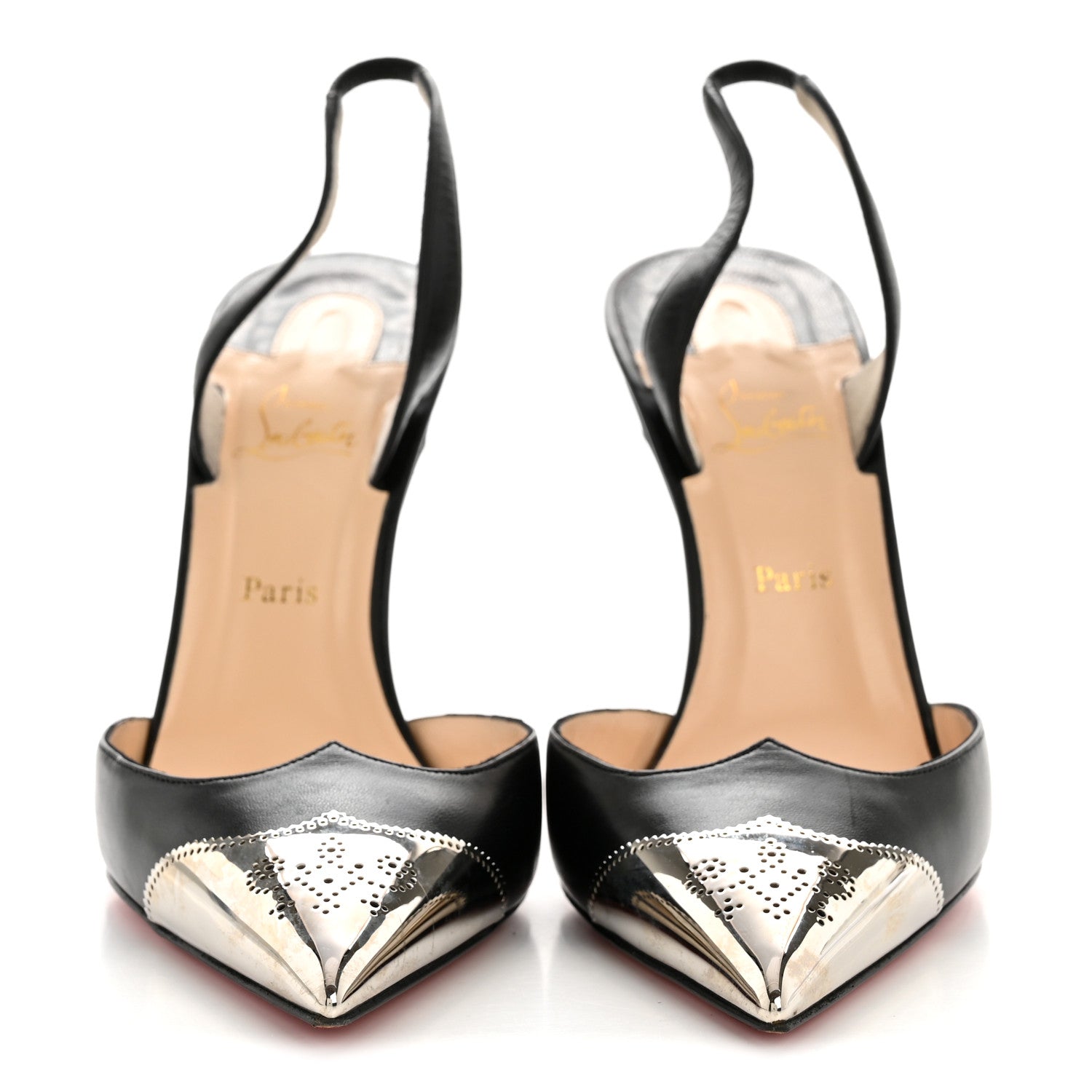 Christian Louboutin Calfskin Calamijane 100 Pumps 37 Black 3 of 11