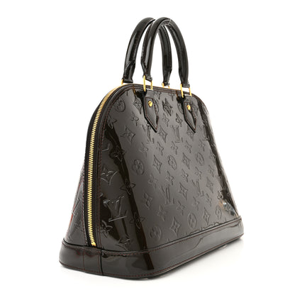 Louis Vuitton Vernis Alma PM Terre D'Ombre 3 of 10