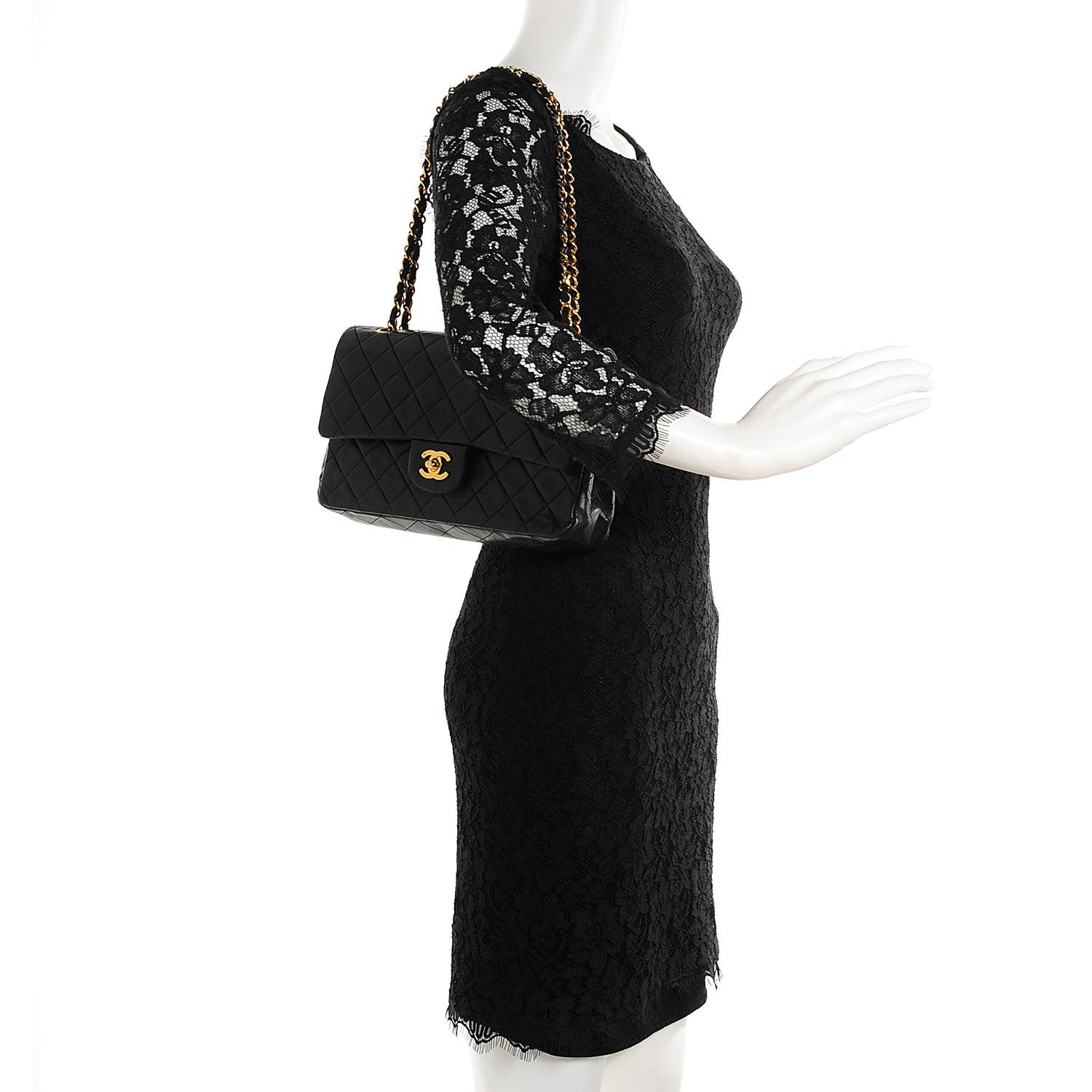 Chanel Lambskin Medium Double Flap Black 2 of 9