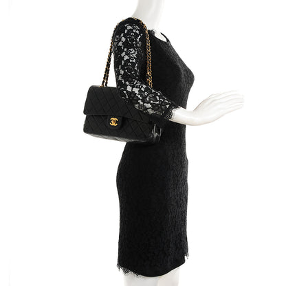 Chanel Lambskin Medium Double Flap Black 2 of 9