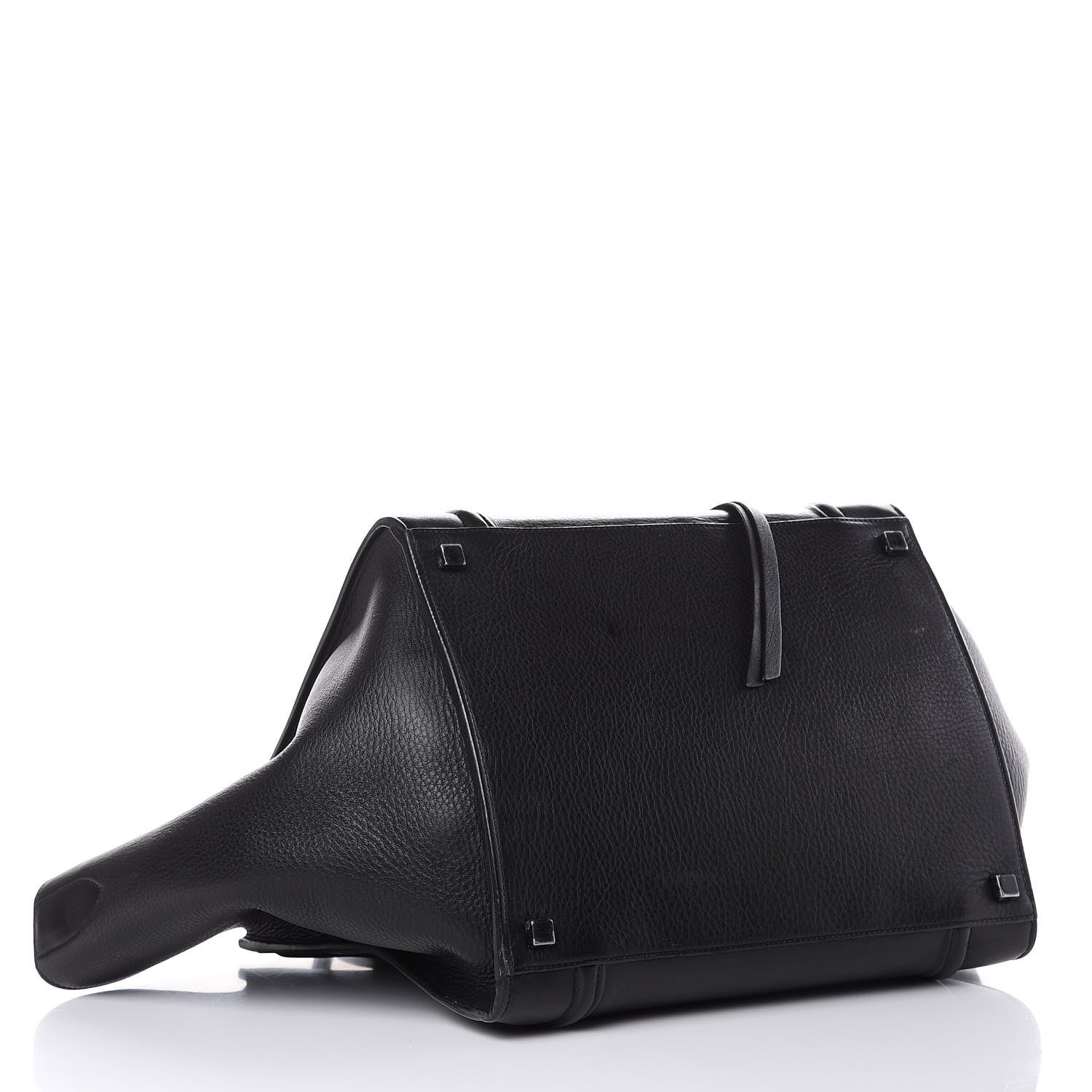 Celine Supple Calfskin Medium Phantom Luggage Black 4 of 16