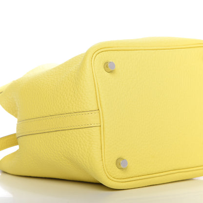 Hermes Taurillon Clemence Picotin Lock 18 PM Lime 6 of 9