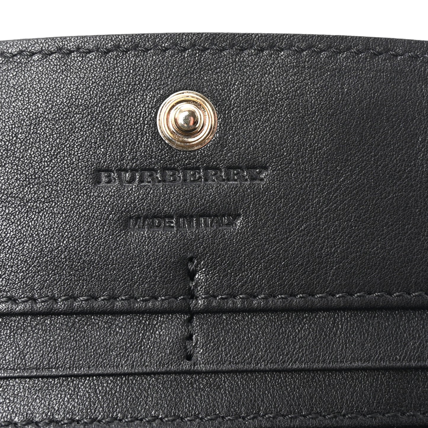 Grainy Calfskin House Check Porter Continental Wallet Black